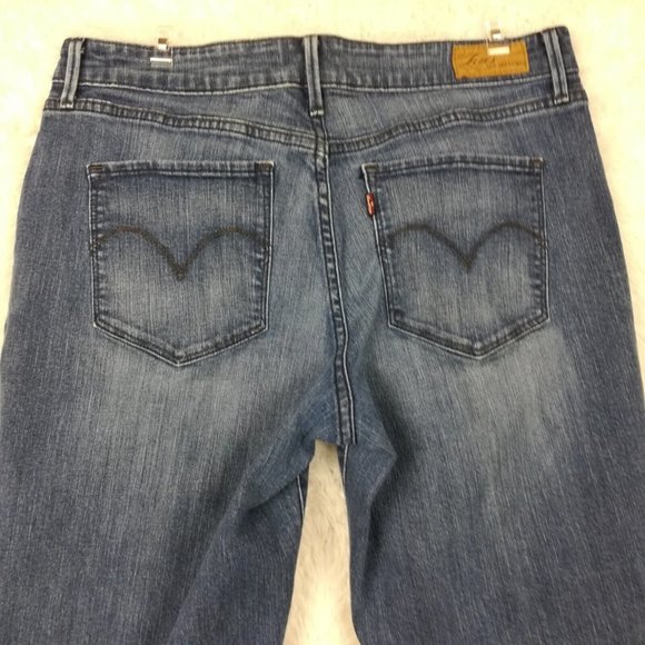 Levi's Womens Jeans San Francisco Boot Cut Blue Denim Bold Curve Classic 16 - Picture 8 of 11
